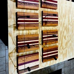 Exotic Wood Hand made cheese slicer/server board beautiful